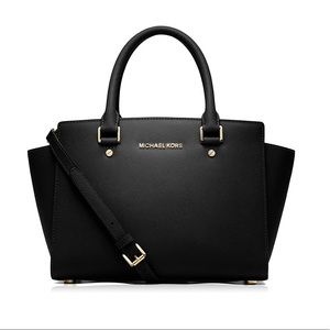 Michael Kors Selma Saffiano Leather Satchel